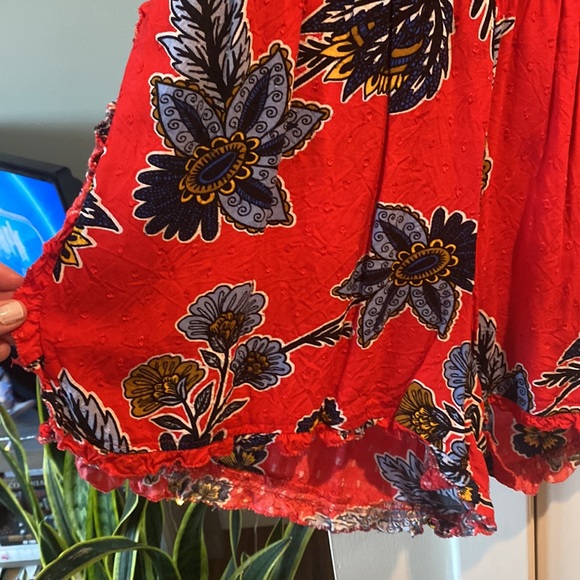 LOFT floral red romper - Picture 4 of 4